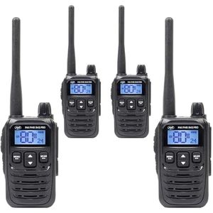 PNI PMR R45 PRO - Draagbare Radiostations - 446MHz - Set van 4 - 99 Programmeerbare Kanalen