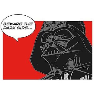 Komar Wandafbeelding | Star Wars Classic Comic Quote Vader | Kinderkamer, Jeugdkamer, Decoratie, Kunstdruk | zonder lijst | WB121-70x50 | Maat: 70 x 50 cm (breedte x hoogte)