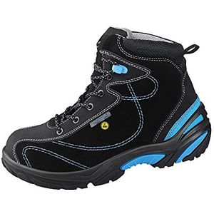 Abeba ESD-schoen Crawler laarzen sw/blauw, velours, CE, EN ISO 20345:2011, S2, maat 48