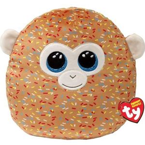 Ty Tamar Monkey Squish a Boo 10 inch - Squishy Beanies voor kinderen, zacht pluche speelgoed - verzamelbare knuffelige gevulde teddy