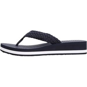 TOMMY HILFIGER - Teenslipper - Marine - Met Plateau
