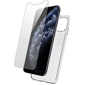 BIGBEN Beschermhoes: transparante siliconen hoes + displaybeschermfolie van gehard glas voor iPhone 12 Pro