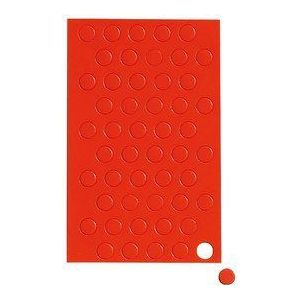 MAUL Magneetsymbolen cirkels, Ø 1 cm, 50 stuks, rood