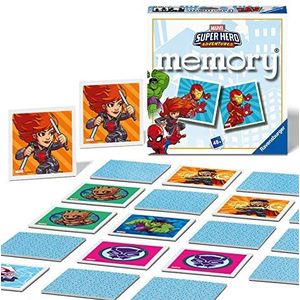 Ravensburger Marvel Avengers Mini Memory Game - Matching Picture Snap Pairs for Kids 3+