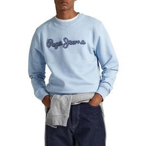 Pepe Jeans Ryan Crew Sweatshirt voor heren, Blauw (Bleach blauw), XS