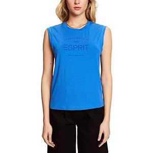 ESPRIT T-shirt met vintage logo, bright blue, M