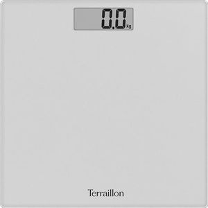 TERRAILLON - TSQUARE - Personenweegschaal - Zilver - Compact - 180 kg capaciteit - 26 cm x 26 cm