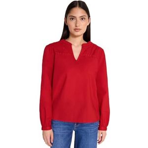 Street One - Tuniek - Rood - Katoen - Borduursel