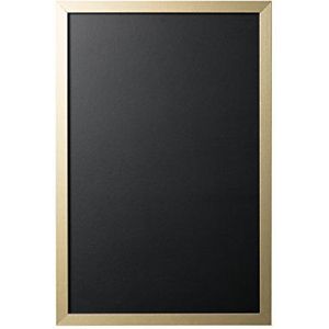 Bi-Office, Blackboard Gold & Silver, krijtbord met goud MDF frame, 60x40cm