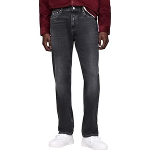 Tommy Jeans Herenjeans Ryan Straight Regular Fit, Denim (Denim Black), 34W x 36L