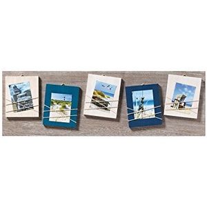 walther design fotolijst blauw 5X 8x11 cm Houten galerij met koord als fotohouder, La Casa YO581L