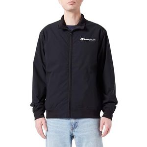 Champion Legacy Outdoor Spring Summer Small Script Logo High-Neck Jas, Zwart, M Heren SS24, Zwart, M