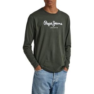 Pepe Jeans Eggo Long N T-shirt voor heren, Groen (Olijf), XS
