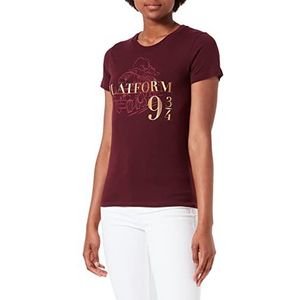 HARRY POTTER WOHAPOMTS332 T-shirt, bordeaux, XL voor dames
