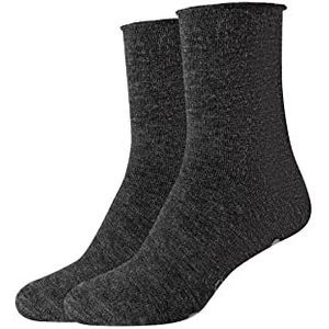 Camano Unisex Online Warm Up ABS 2-pack sokken, antraciet melange, 39/42, antraciet melange, 39 EU