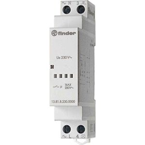 Finder 13818230000PAS Elektronische stroomonderbreker, modulair, 230 V, 1 sluiter, 16 A