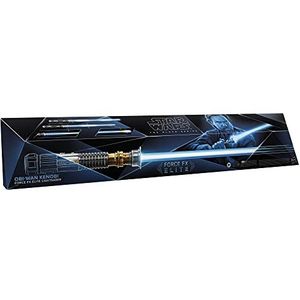Star Wars The Black Series Obi-Wan Kenobi Force FX Elite lichtzwaard, verzamelobject met geavanceerde LED- en geluidseffecten