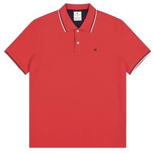 Champion Legacy-poloshirt voor heren met logo op de borst, Rood (Rs069), S
