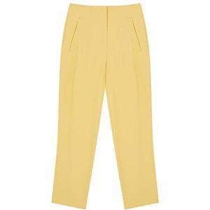 IPEKYOL Broek met hoge taille voor dames, L.geel, 70