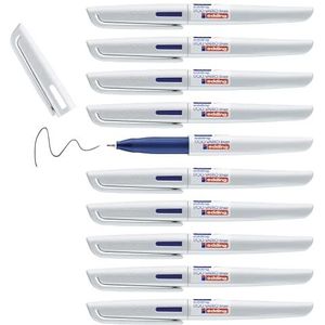 edding 1700 VARIO Fineliner - blauw - 10 pennen - fijne ronde punt 0,5 mm - met gripzone voor comfortabel en aangenaam schrijven - nauwkeurig schrijven en tekenen op papieroppervlakken