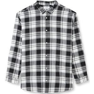 JACK&JONES PLUS Jorjoshua Check Shirt Ls Pls Vrijetijdshemd voor heren, cloud dancer, 4XL