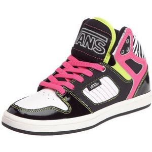 Vans W Allred Fashion Sneakers voor dames, Zwart Wit Roze Mint Groen, 39 EU