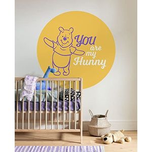 Komar Vlies fotobehang zelfklevend - Winnie the Poeh My Hunny - afmeting 125 x 125 cm (breedte x hoogte) - Disney, kinderkamer, kinderbehang, behang, behang, muursticker
