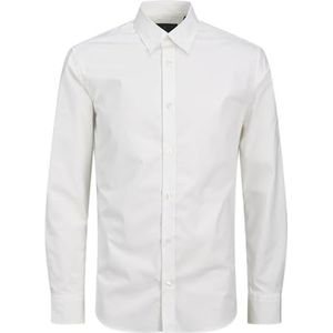 Jprblacarter Strech L/S Shirt Sn, wit (bright white), XL