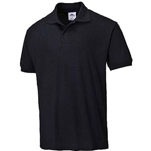 Portwest Naples Poloshirt Size: 4XL, Colour: Zwart, B210BKR4XL