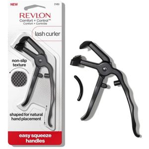 Revlon, wimperkruller, Comfort + Control, gemakkelijk te gebruiken, met geïntegreerde navulling van siliconen kussentjes