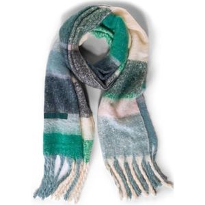 Cecil Gestreepte sjaal voor dames, groen (Night Forest Green), A
