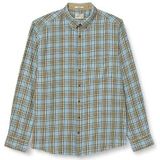 REG WINDBLOWN flanellen geruit shirt, blauw, M