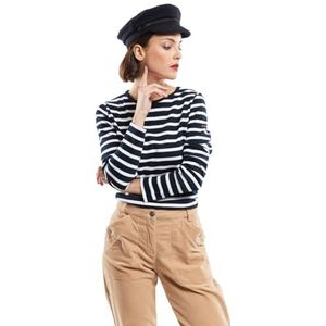 Marinière - Lange Mouwen - Ronde Hals - Getailleerde Pasvorm - 100% Katoen