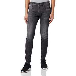 Replay Heren Jeans Bronny Slim-Fit Aged met stretch, 097, donkergrijs, 28W x 32L