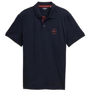 TOM TAILOR Poloshirt voor heren, 10668 - Sky Captain Blue, M