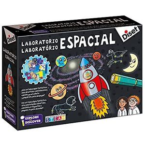 Diset - Ruimtelaboratorium, wetenschappelijk leerspel, waarin je leert over de wereld van sterrenbeelden en het zonnestelsel voor kinderen vanaf 6 jaar
