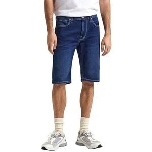 Pepe Jeans Heren Slim Gymdigo Short, Blauw (Denim-DP4), 34W, Blauw (Denim-dp4), 34W
