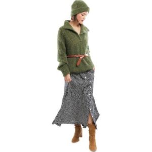 Armor Lux Lange rok met print voor dames, Print Stippen Seal, 44