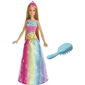 Barbie FRB12 Dreamtopia Regenboog-Koninklijk Magische Haarspel-Prinses (Blond)