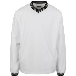 Urban Classics Warm Up Pull Over Pullover voor heren, meerkleurig (Wht/Gry 00230), XXL Grote maten