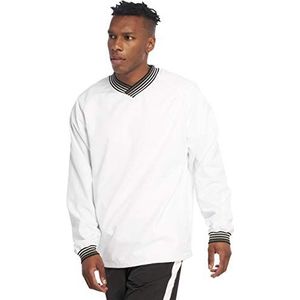 Urban Classics Warm Up Pull Over Pullover voor heren, meerkleurig (Wht/Gry 00230), L/Groten moten