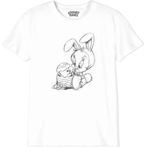 cotton division T-shirt voor jongens, Wit, 12 Jaren