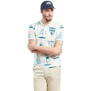 Armor Lux Poloshirt met korte mouwen, Armen Boten/Milk, M