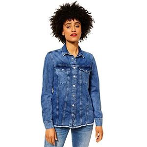 Street One Dames A211612 Jeansjack, Authentic Blue Indigo Washed, 36