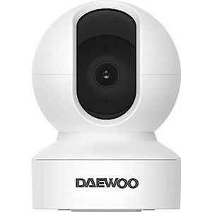 DAEWOO Binnencamera IP501, Full HD 1080P, twee-weg audiosysteem, gemotoriseerd, bewegingsdetectie, nachtzicht, wit