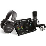 M-Audio AIR 192|4 Vocal Studio Pro - Compleet Opnamepakket - 2-in / 2-uit 24/192 USB Audio-interface met Condensatormicrofoon, Shockmount, XLR-kabel, hoofdtelefoon en Pro Software Suite