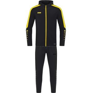 JAKO - Polyester Power - Trainingspak - Zwart/Citroen - Uniseks-Kind
