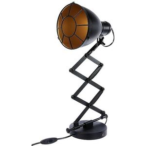 EGLO Wandlamp Treburley, 1 lichtpunt, industrieel, vintage, retro, wandlamp binnen van staal, woonkamerlamp, hallamp in zwart, goud, wandlamp met scha