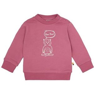 loud + proud Sweatshirt voor meisjes met printmotief, GOTS-gecertificeerd sweatshirt, rood, 98-104
