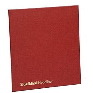 Exacompta Guildhall Headliner Account Book, 298 x 273 mm, 6 debet- en 12 creditkolom, 80 pagina's